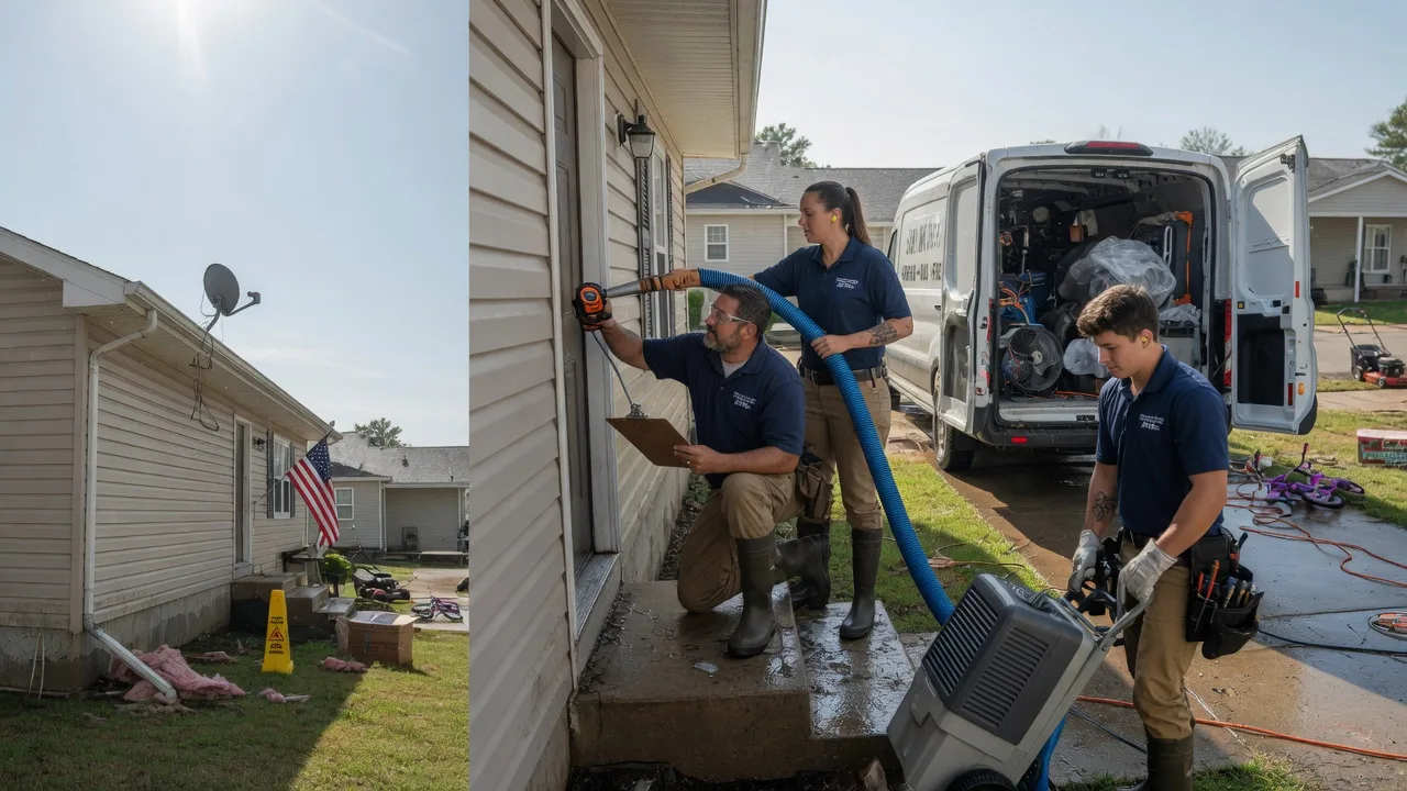 Ceiling Water Damage Restoration in Evansville, MN near me
